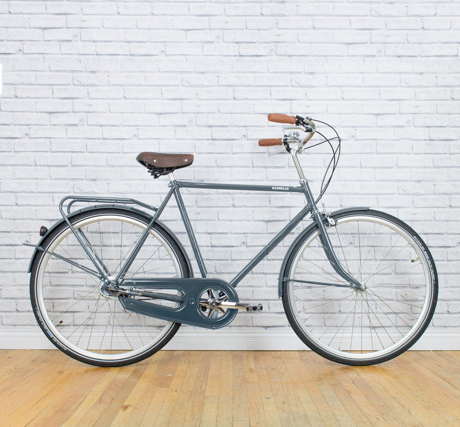 Achielle Basiel Opa Dutch Roadster City Bike in Steel Grey (4721853923379)